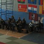 В перерывах выступал оркестр 38 полка связи ВДВ...