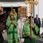 Патриарх обратился со словами приветствия к курсантам и услышал в ответ звонкое "Здравия желаем, Ваше Святейшество!"